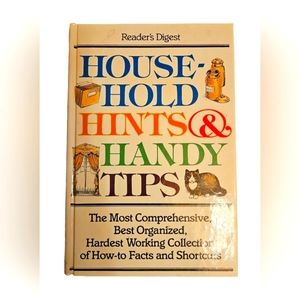 Vintage Readers Digsts Classic Hardcover, "Household Hints & Handy Tips"